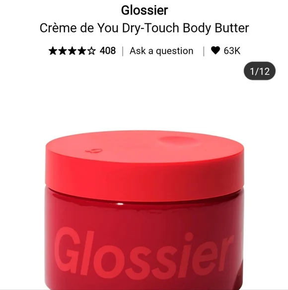 NIB GLOSSIER CREME DE YOU DRY TOUCH BODY BUTTER - Picture 1 of 16